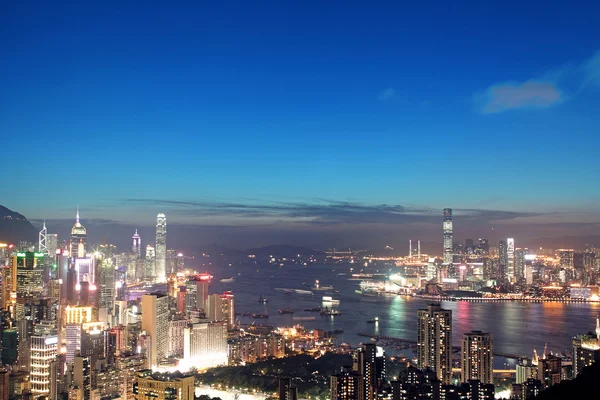 在香港的日落 — 图库照片