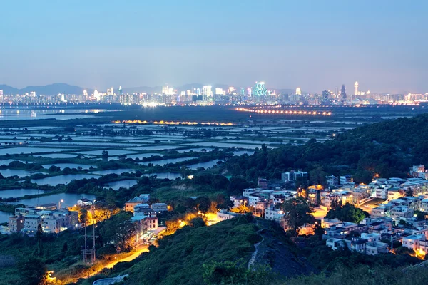 stock image Little village by night