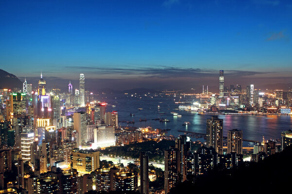 Закат в Гонконге
