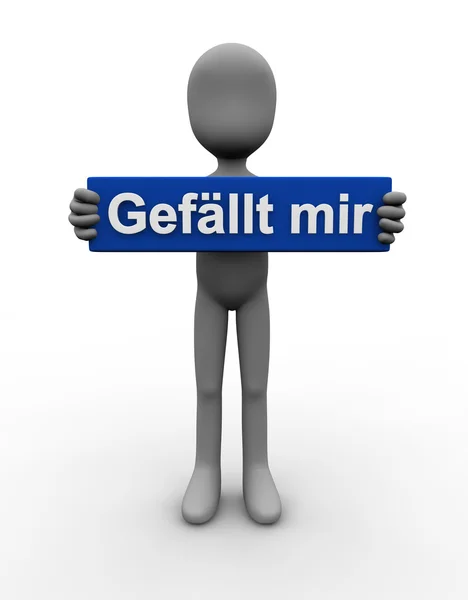 I like - german — Stock Photo, Image