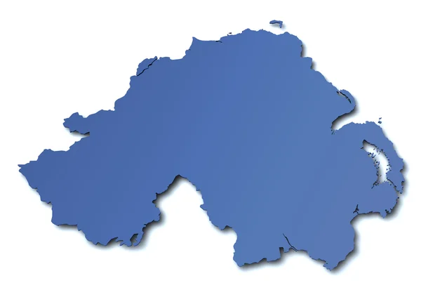 Mapa Severního Irska - uk — Stock fotografie