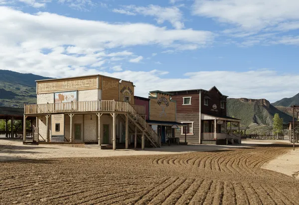 西部の町の映画のセット — ストック写真