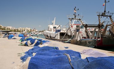 Quayside at Garrucha Harbor and Marina clipart