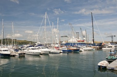 Falmouth harbour, cornwall, İngiltere