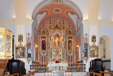Main Altar of the Church of Santiago, Arboleas, Spain clipart