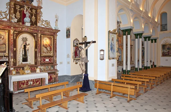 Bocznej ścianie Kościoła santiago, arboleas, Hiszpania — Zdjęcie stockowe