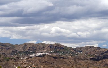 View of Bedar Village, near Mojacar, Spain clipart