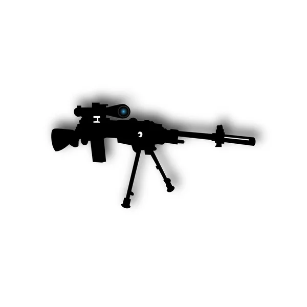 狙撃武器のベクトル描画 — ストックベクタ