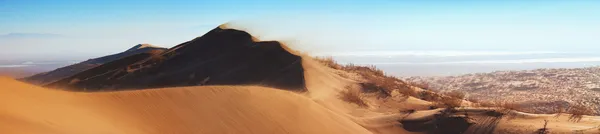 Zandstorm in woestijn nationaal park altyn-emel, Kazachstan — Stockfoto
