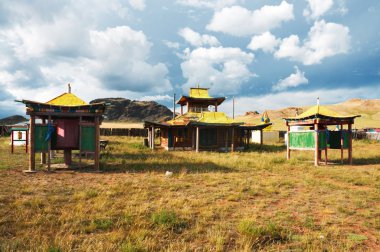 Buddhist Temple in Mongolia clipart