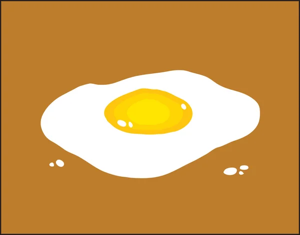 Φόντο. τηγανητό αυγό από ένα κοτόπουλο — Διανυσματικό Αρχείο