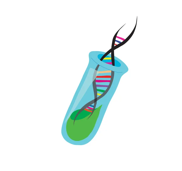 arka plan. dna analizi ile tıbbi bir şişesi