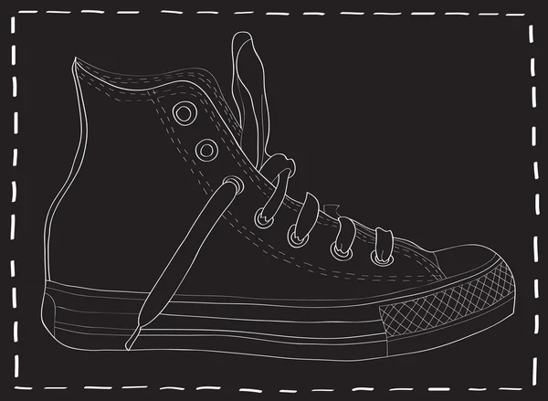 Conception de la chaussure . — Image vectorielle