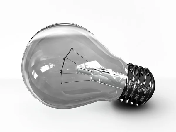 Light bulb isolated. on white background. 3D — Stock Photo, Image