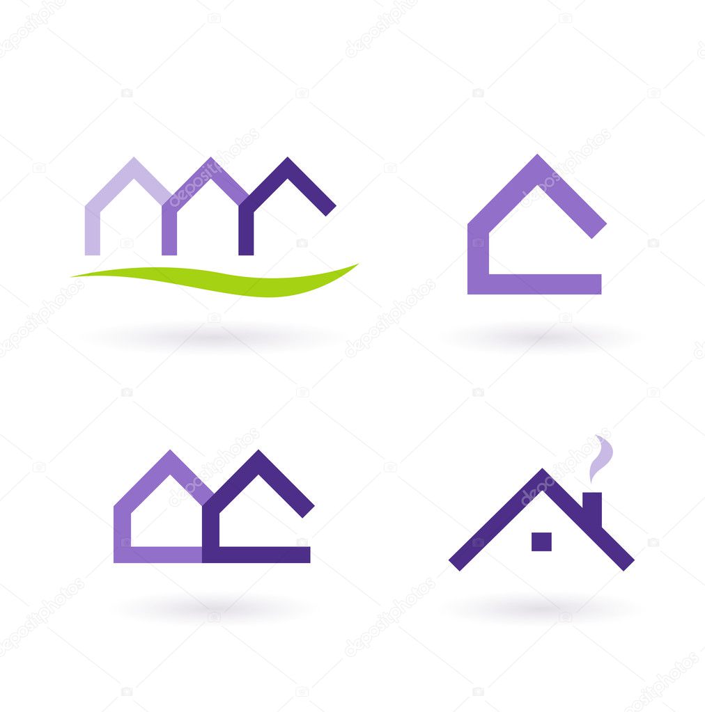 Collection of real estate / architecture icons. Vector format.