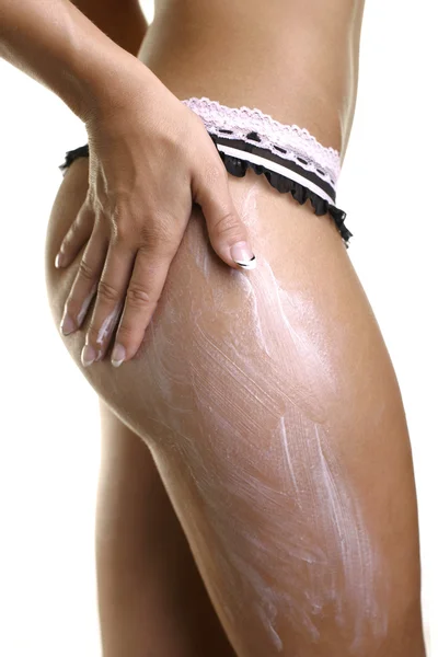Creme, firm buttocks and hips — Stock Photo, Image