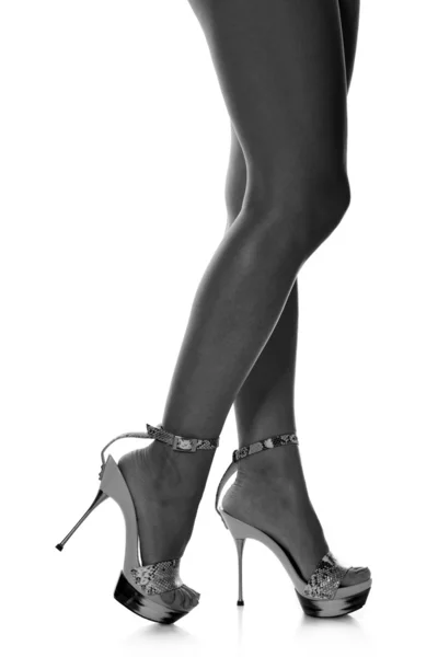 Hermosas piernas femeninas en zapatos sexy —  Fotos de Stock