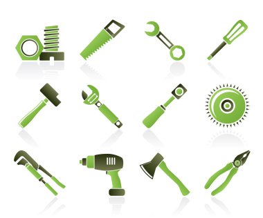 Different kind of tools icons clipart