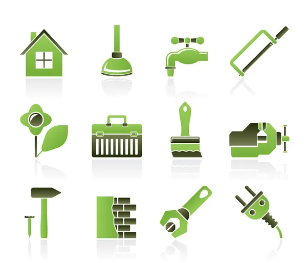 Construction and do it yourself icons — Stock Vector