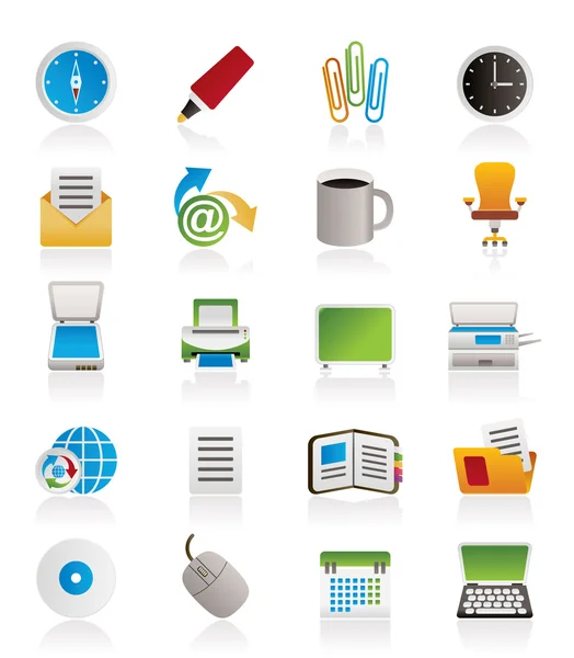 Business and Office tools icons — Stock Vector