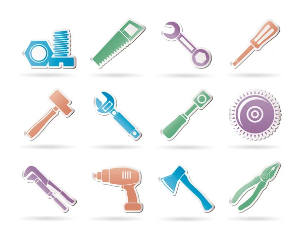 Différents types d'icônes d'outils — Image vectorielle