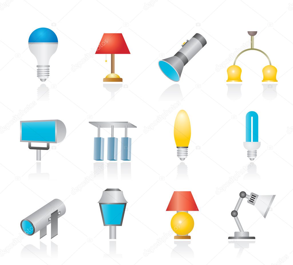 Different kind of lighting equipment