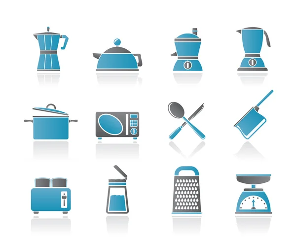 Ícone de cozinha e equipamento doméstico —  Vetores de Stock