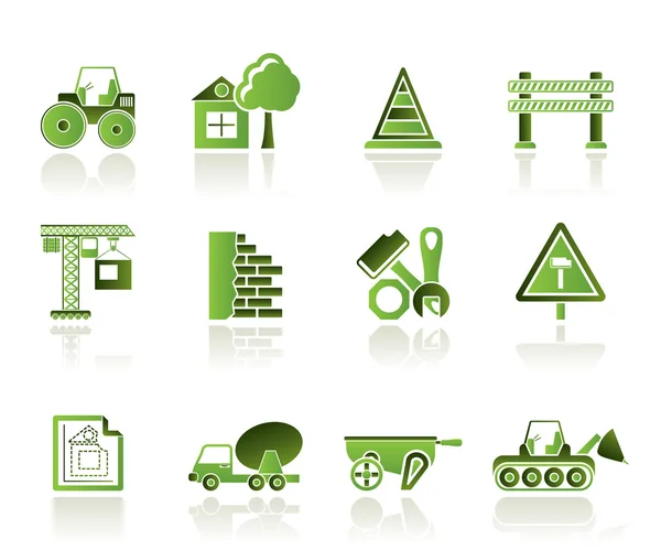 Construction and building Icons — Stock Vector