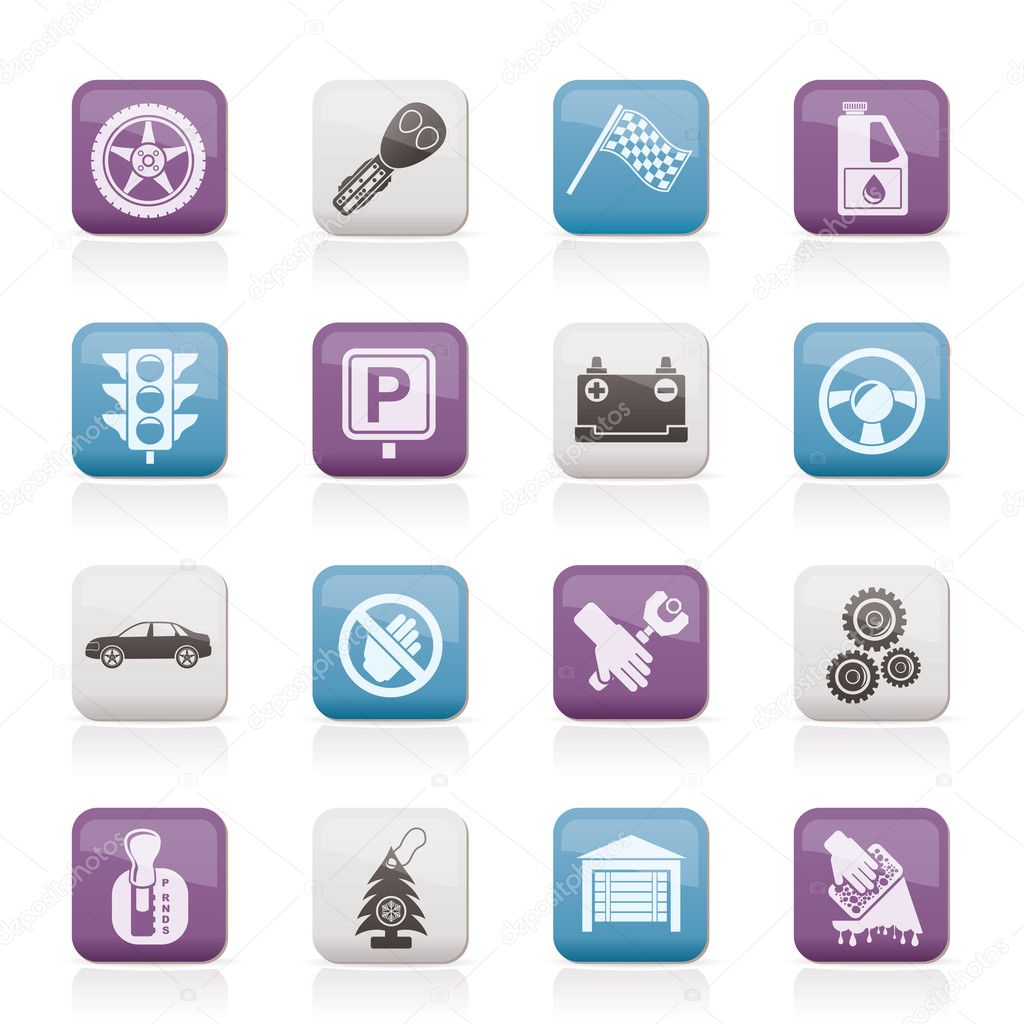 Car and transportation icons