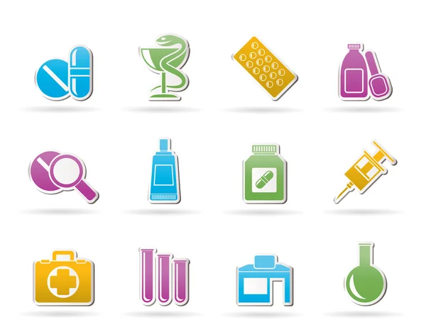 Pharmacy and Medical icons — Stock Vector
