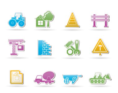 Construction and building Icons clipart