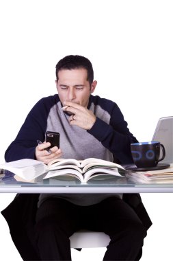 onun Resepsiyon çalışma, iş adamı