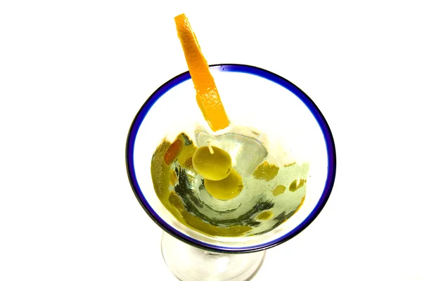 Na białym tle martini szkła — Zdjęcie stockowe