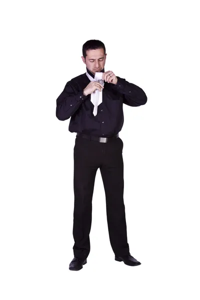Hombre de negocios vestirse —  Fotos de Stock