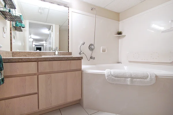Крупный план ванной комнаты — стоковое фото