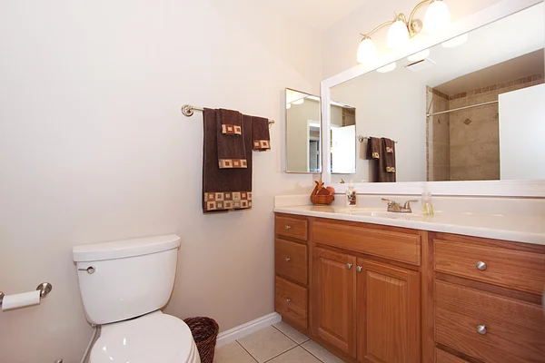 Крупный план ванной комнаты — стоковое фото