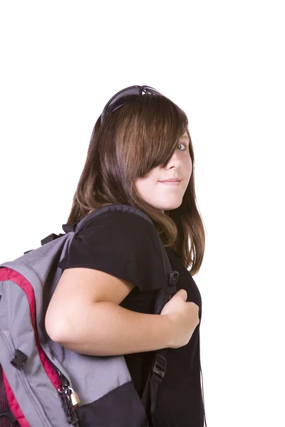Підліток з рюкзаком — стокове фото