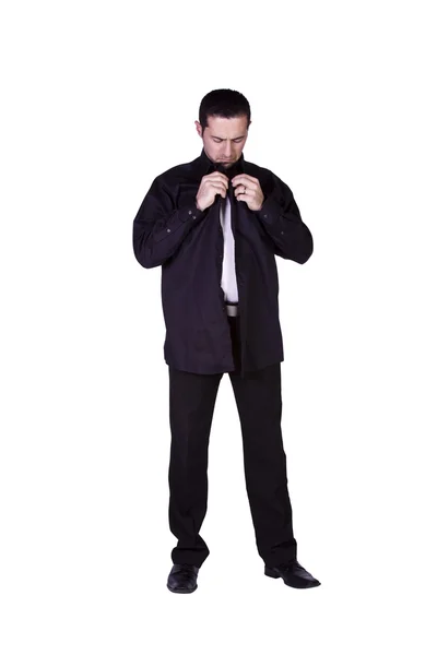 Hombre de negocios vestirse — Foto de Stock