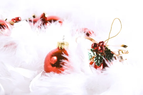 Christmas Ornaments with white space — Stock Photo, Image