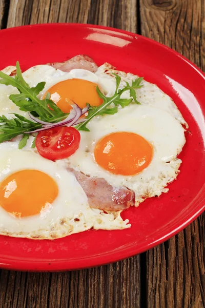 Ham and eggs — Stock Photo, Image