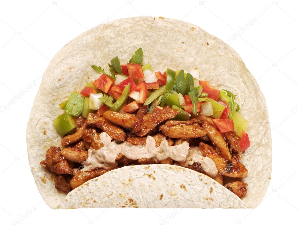 Tortilla with Vegetables and Meat