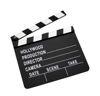 Film clap board clipart