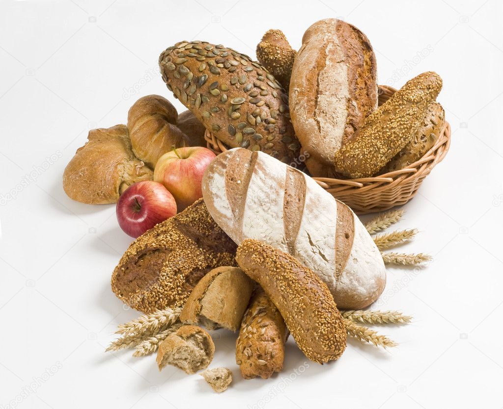 Variety of brown bread