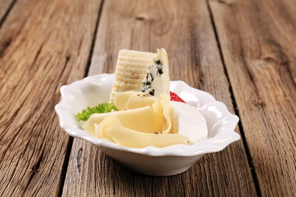 Válogatott sajtok — Stock Fotó