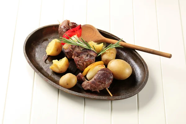 쇠고기 시 케밥 — 스톡 사진