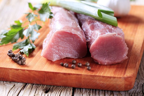 Raw pork tenderloin