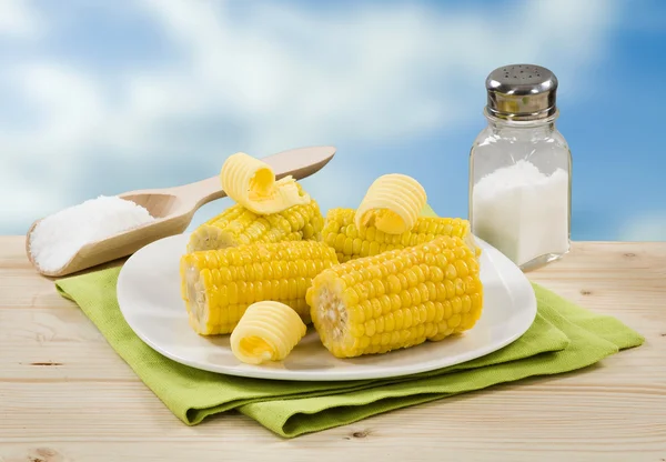 Boiled Sweet Corn — Stock Photo, Image