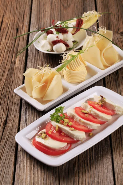 Aperitivos de queijo — Fotografia de Stock