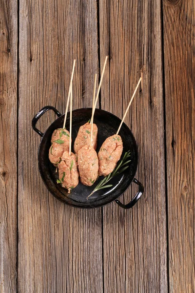 Carne picada kebabs —  Fotos de Stock