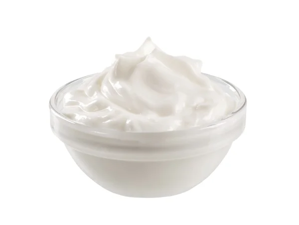Bowl of cream — Stock Photo, Image